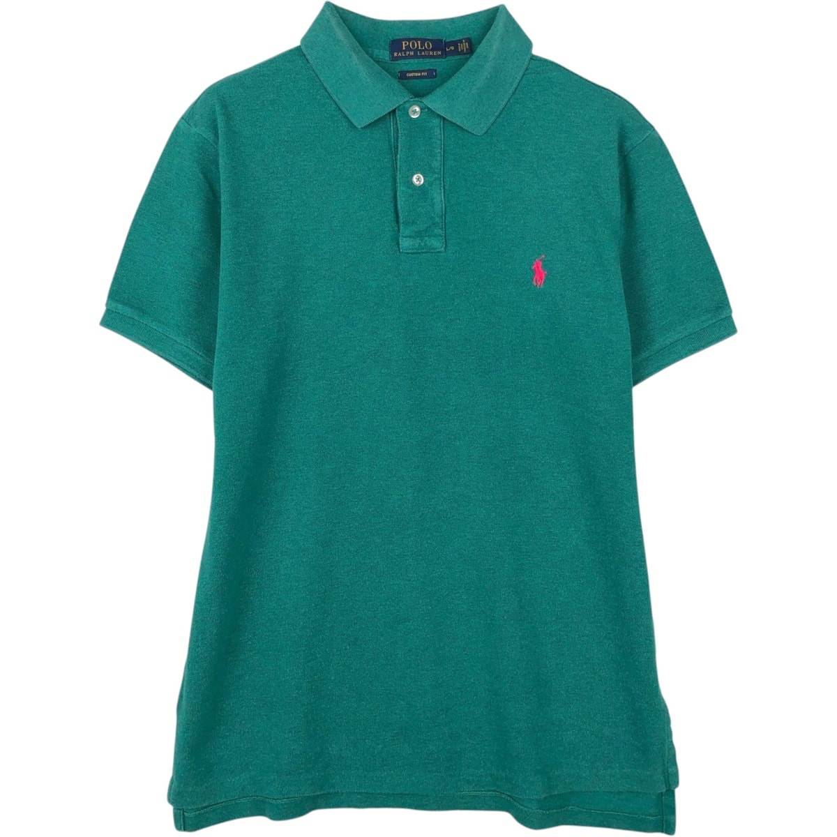 古着 ラルフローレン Ralph Lauren POLO RALPH LAUREN CUSTOM FIT 半袖 ポロシャツ メンズL相当/eaa620924