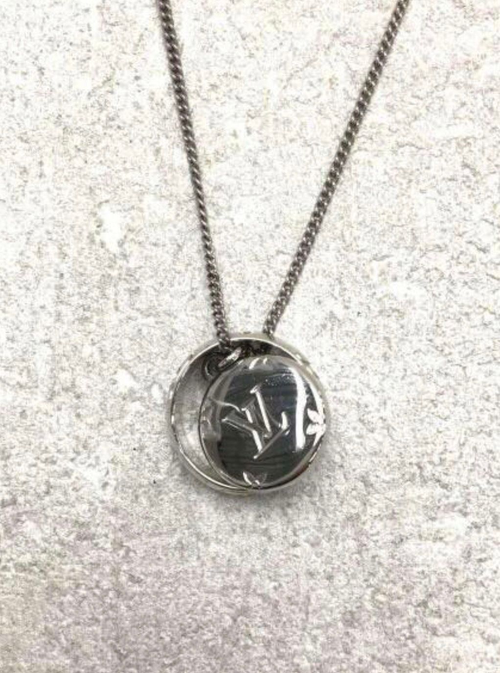 Louis Vuitton Monogram Charms Necklace "Silver"