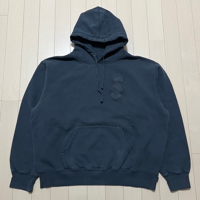 Supreme Overdyed S Logo Hooded Sweatshirt "Black"