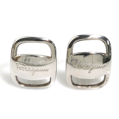 サルヴァトーレフェラガモ Salvatore Ferragamo イヤリング ヴァラ メタル シルバー レディース【中古】 h32325b
