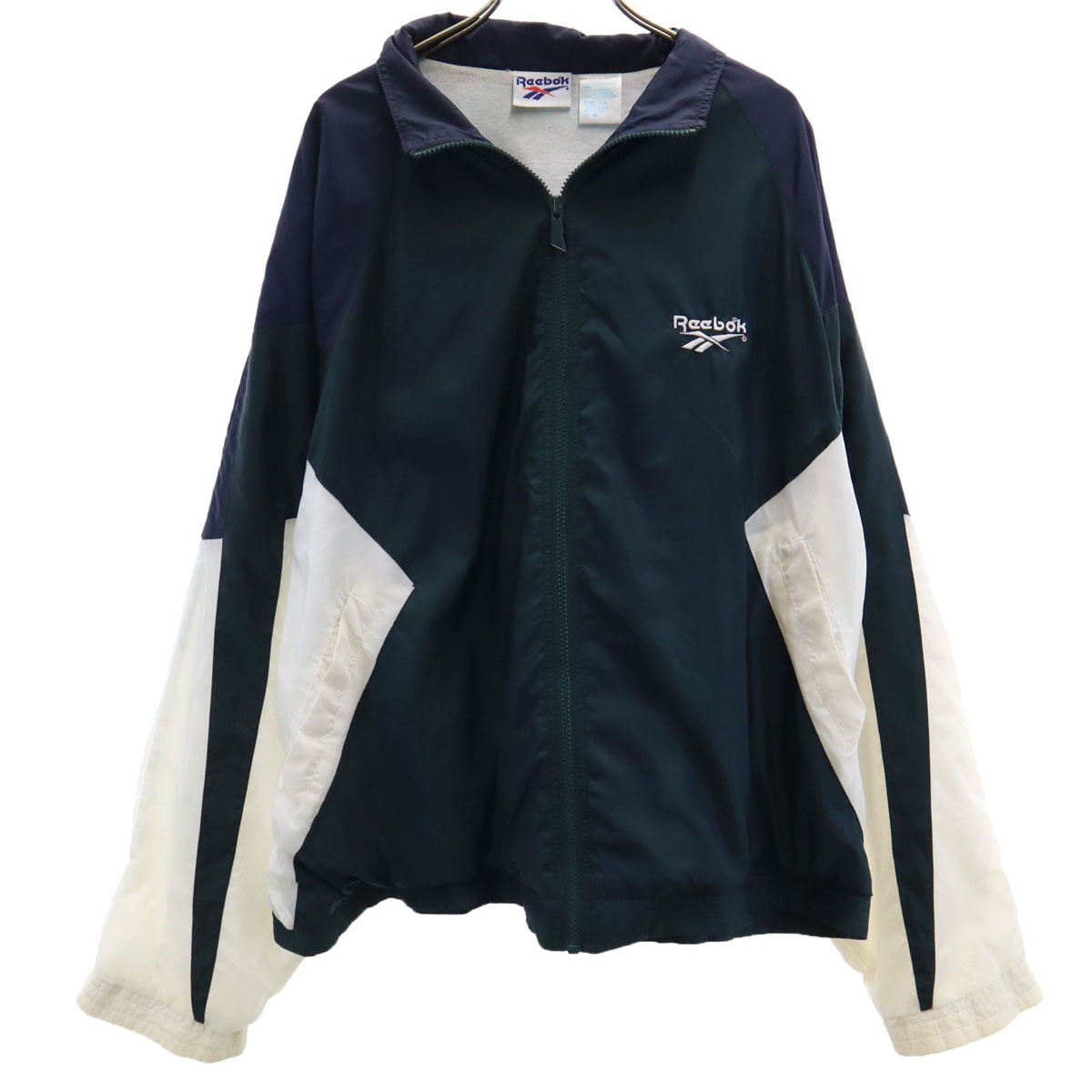 Reebok リーボック 90s オールド ナイロンジャケット XL グリーン