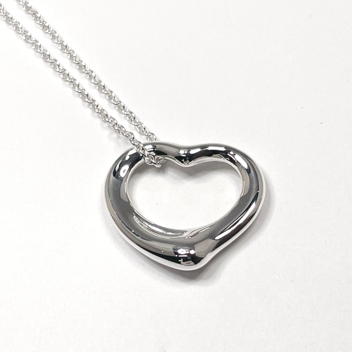 ティファニー ネックレス オープンハート エルサペレッティ  シルバー