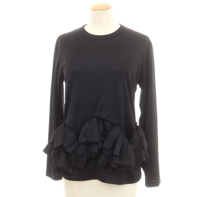 【中古】コムデギャルソン コムデギャルソン COMME des GARCONS COMME des GARCONS 2025年春夏 クルーネック 長袖Tシャツ ブラック【サイズS】【レディース】