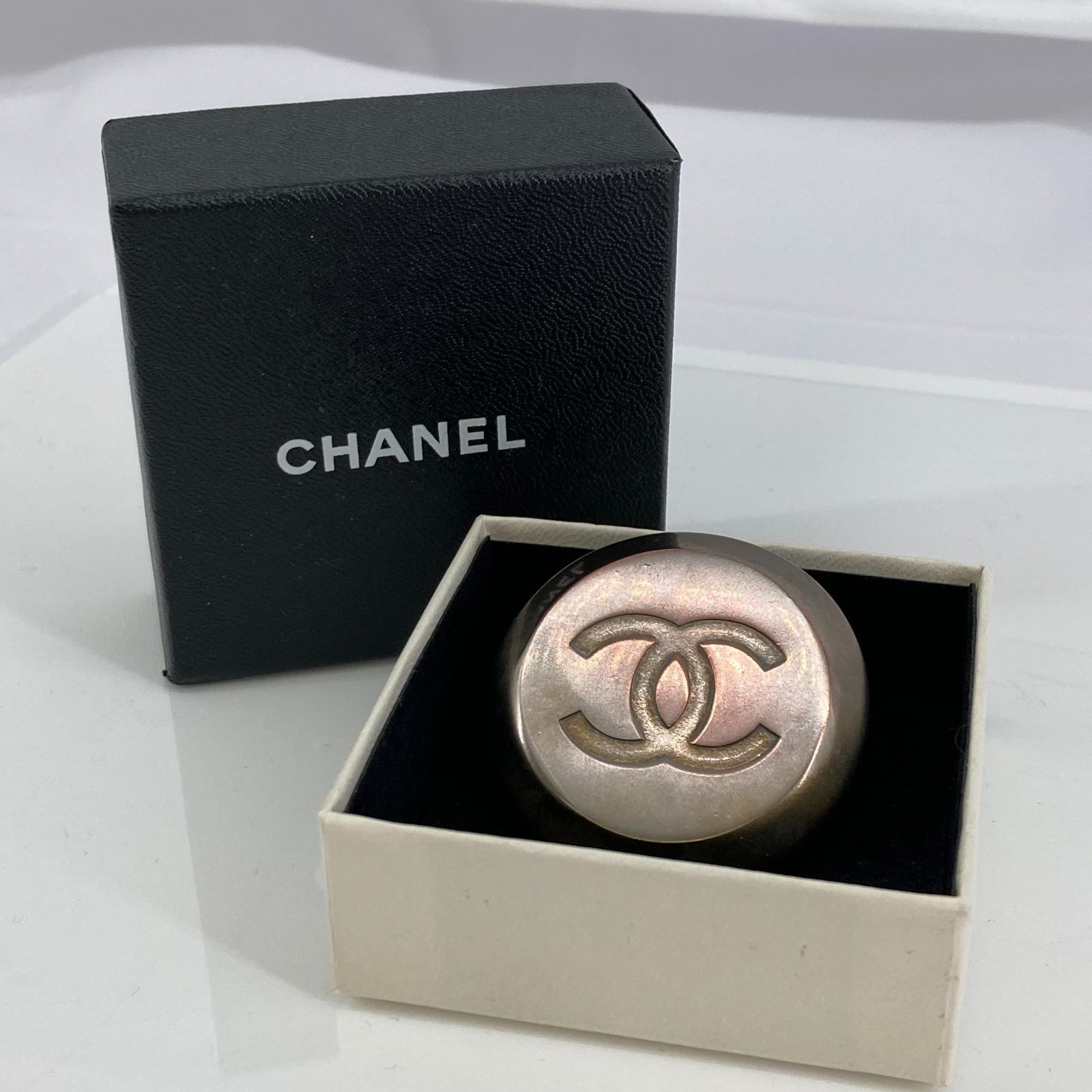 CHANEL(シャネル)99P ココマーク スカーフリング シルバー