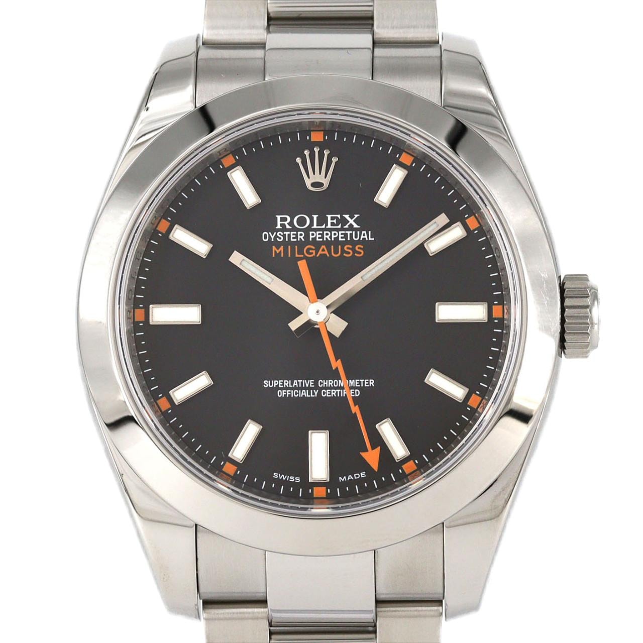 ロレックス ミルガウス 116400 SS 自動巻 V番