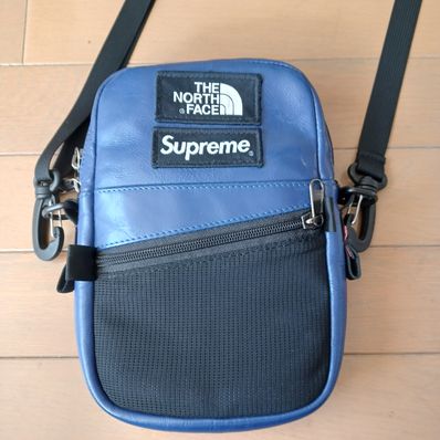 Supreme x The North Face Leather Shoulder Bag "Purple"