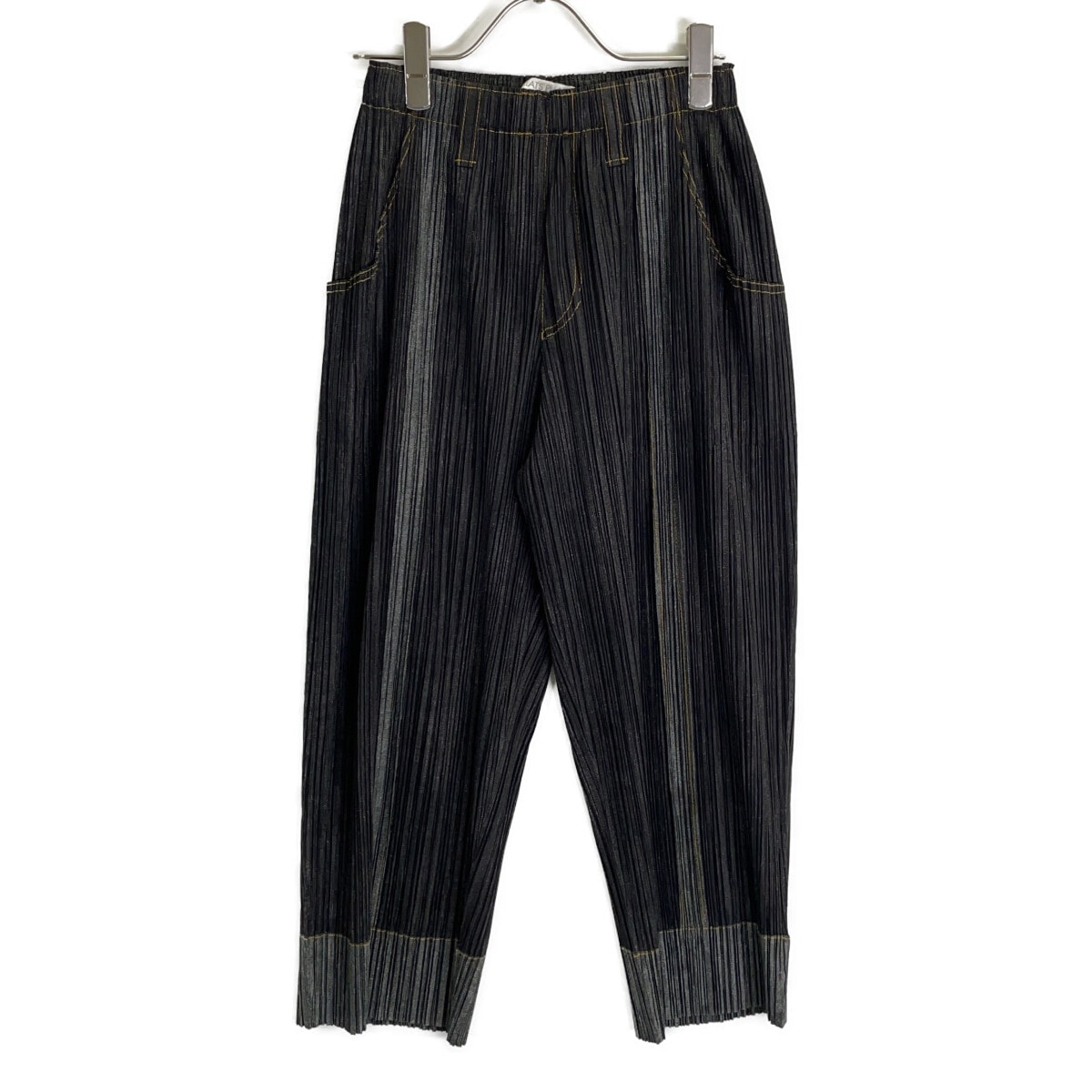 プリーツプリーズ PP91-JF422 ブラック デニム転写パンツ 3