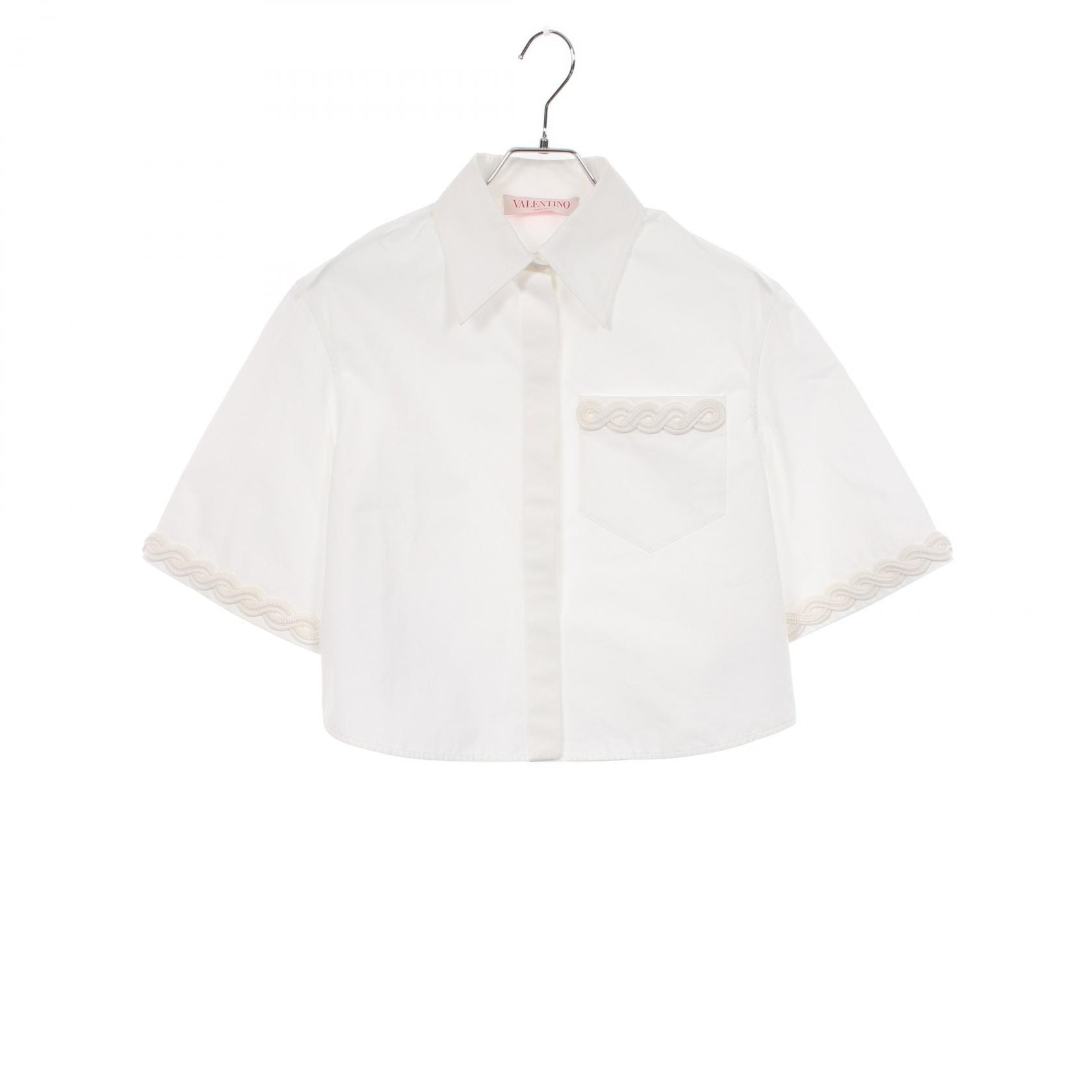 ヴァレンチノ Valentino 衣料品 トップス コットン レディース ホワイト系 5B3AA08 【中古】