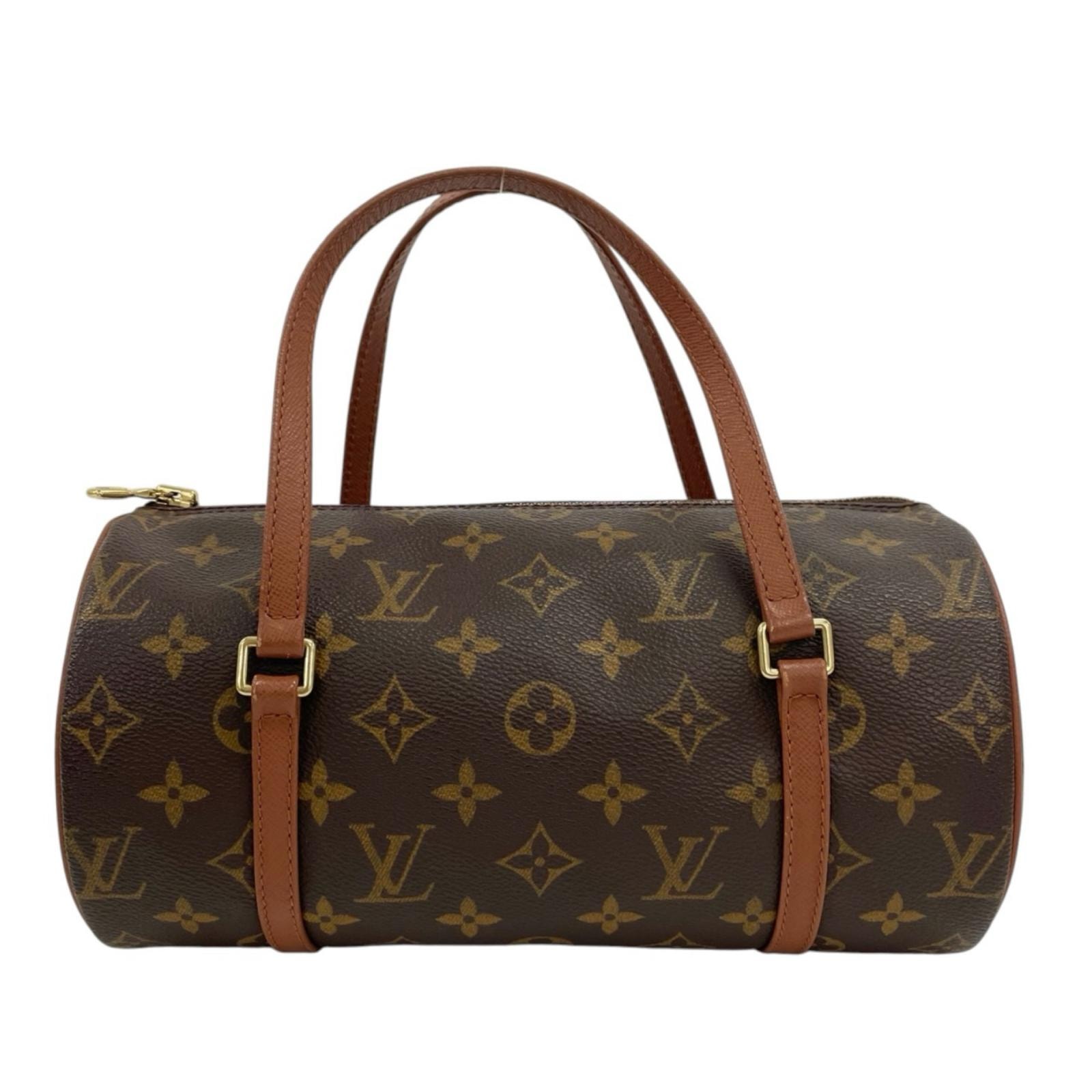 ルイヴィトン パピヨン26 モノグラム ハンドバッグ モノグラムキャンバス M51366 ブラウン レディース LOUIS VUITTON  中古