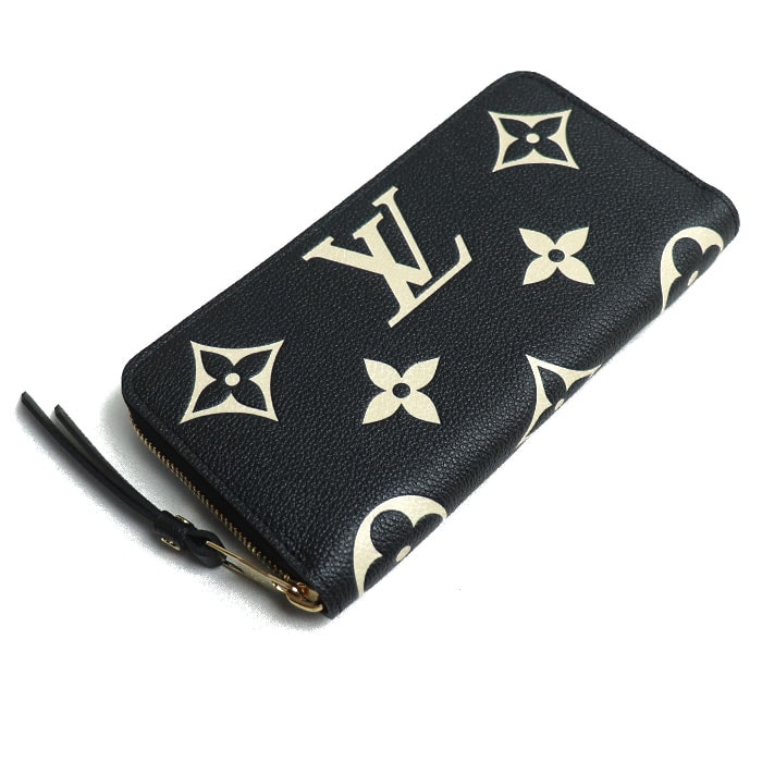 LOUIS VUITTON ルイ・ヴィトン ジッピーウォレット 長財布 ラウンドファスナー バイカラーアンプラント ブラック M80481 ICチップ レディース【未使用】【買取品】