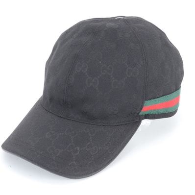 ■美品 グッチ GGキャンバス シェリー ライン