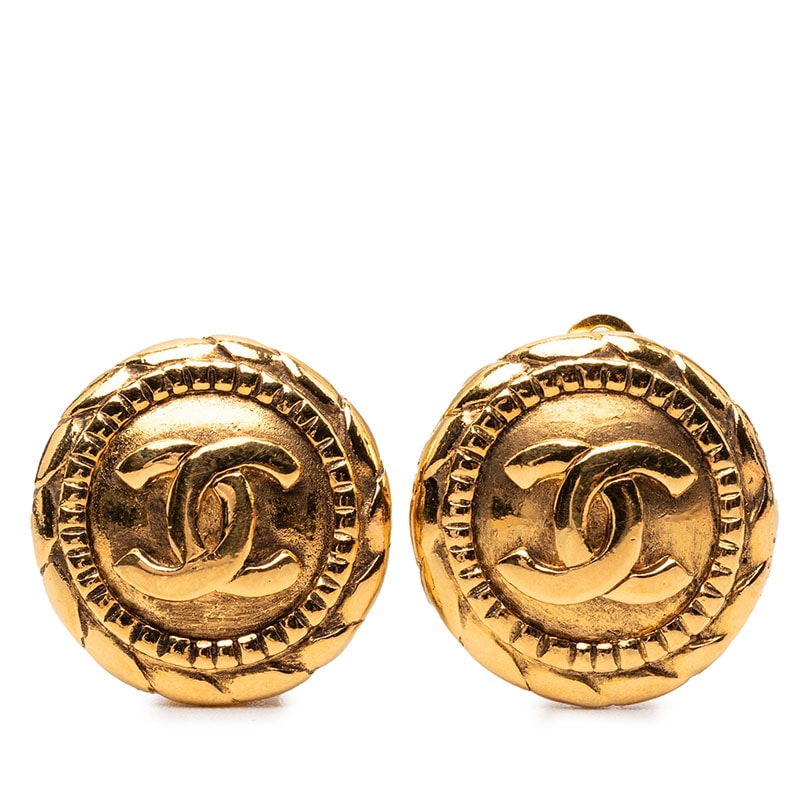 シャネル ココマーク ヴィンテージ イヤリング ゴールド メッキ レディース CHANEL 【中古】