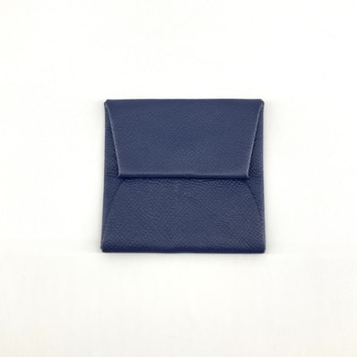 HERMES(エルメス) パスティア X刻印 コインケース ネイビー