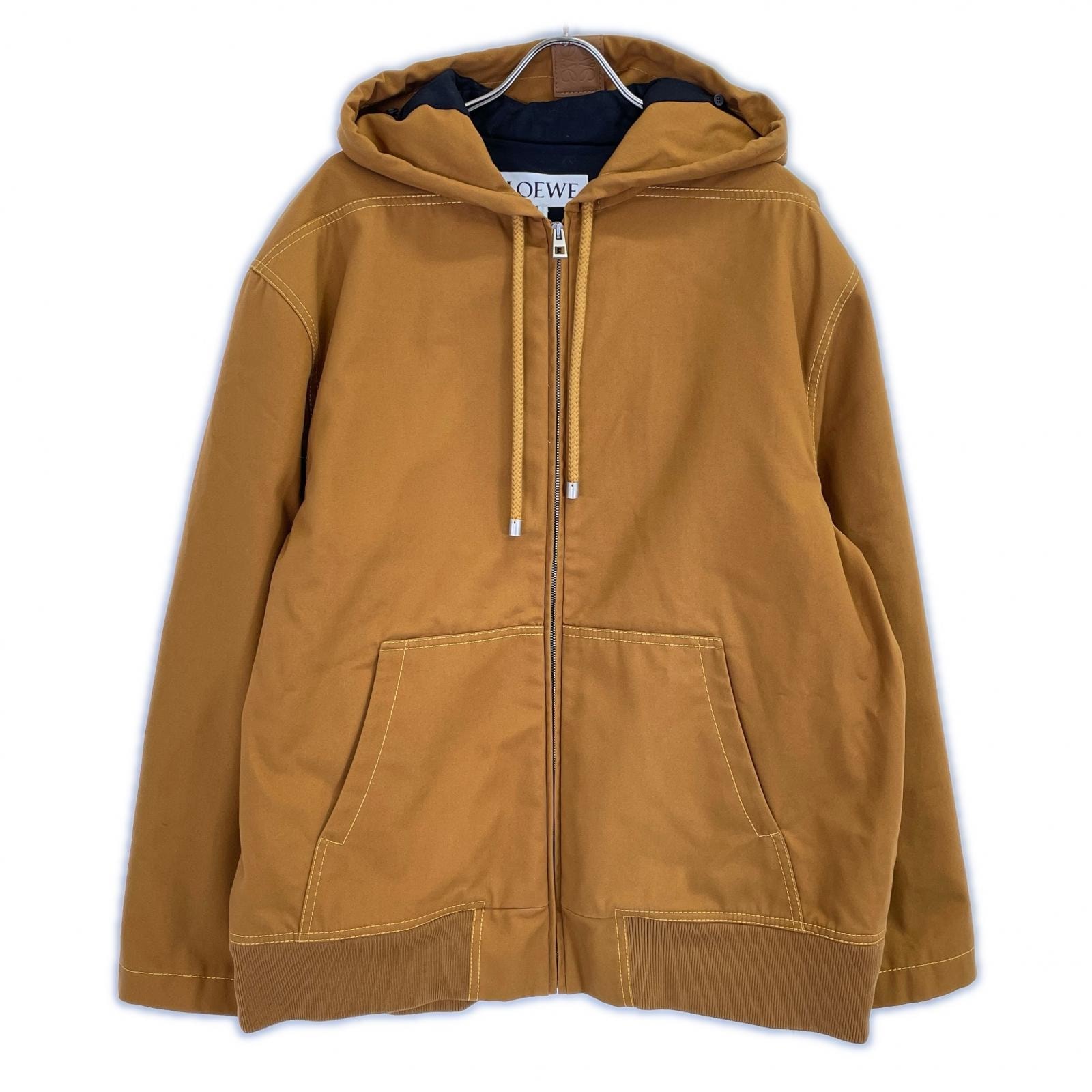 ロエベ S359Y02XBK ブラウン フーデッドジャケット 38