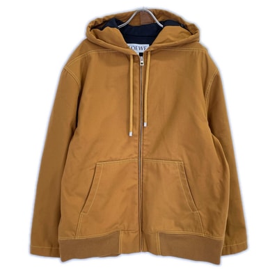 ロエベ S359Y02XBK ブラウン フーデッドジャケット 38