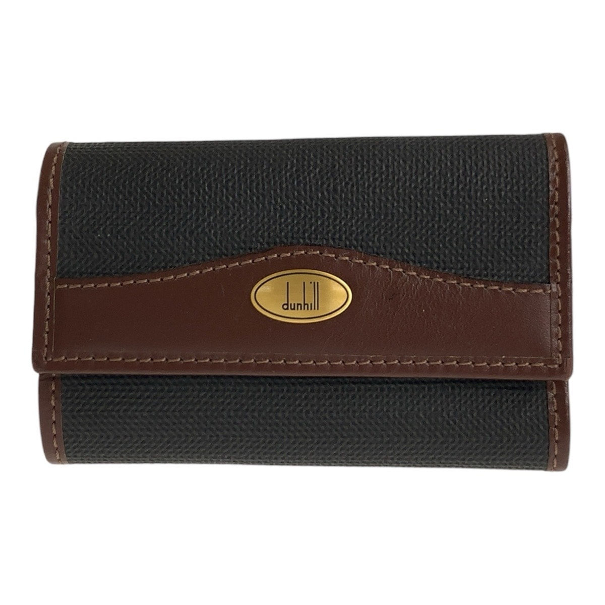 美品 Dunhill ダンヒル ブラウン ブラック レザー キーケース 6連 603070 【中古】