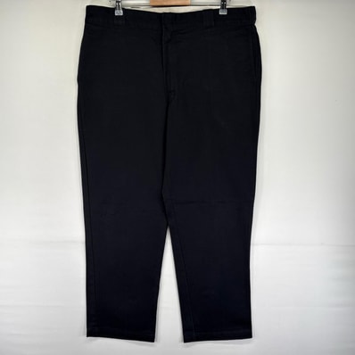 古着 ディッキーズ Dickies パンツ ワークパンツ ワンポイントロゴ オリジナルフィット 大きいサイズ 874 W40 L32 ブラック系 メンズ