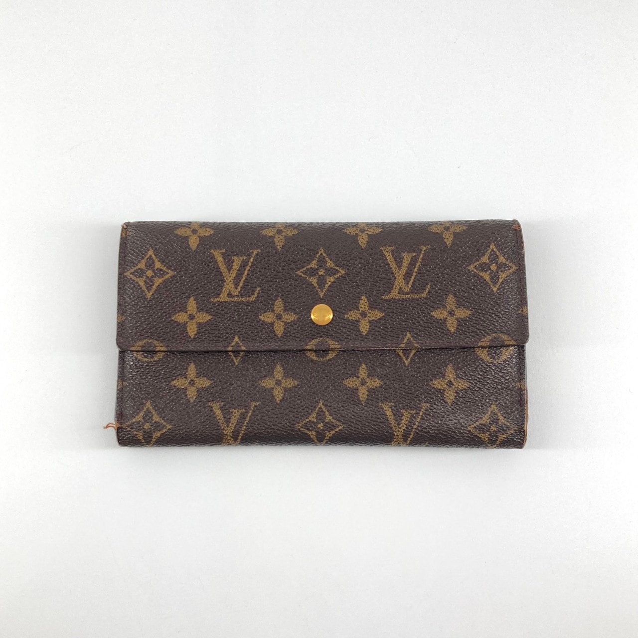 LOUIS VUITTON(ルイ・ヴィトン) ポルトトレゾール インターナショナル 三つ折り財布 ブラウン