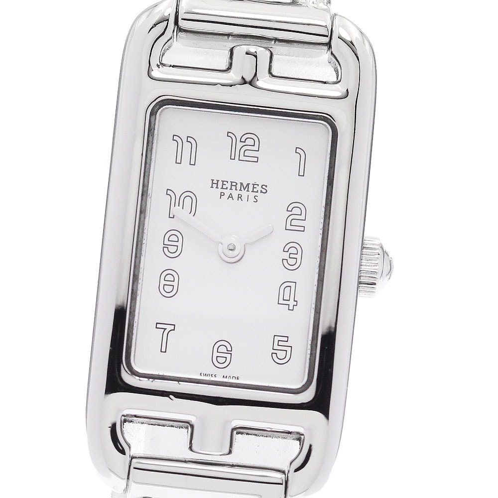 ★保 エルメス ナンタケット NA2.110 クォーツ レディース 【中古】