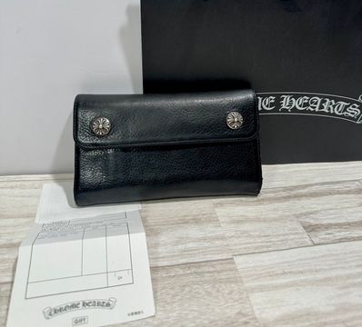 Chrome Hearts Wave Wallet Leather "Black"