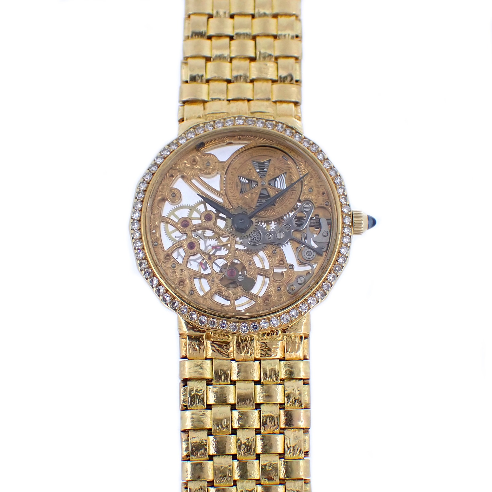 K18YG ベゼルダイヤ VACHERON CONSTANTIN ヴァシュロンコンスタンタン  パトリモニー スケルトン  13508  金無垢 ヴィンテージ  レディース 腕時計