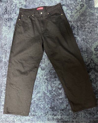 Supreme Baggy Selvedge Jean (26SS) "Rigid Black"