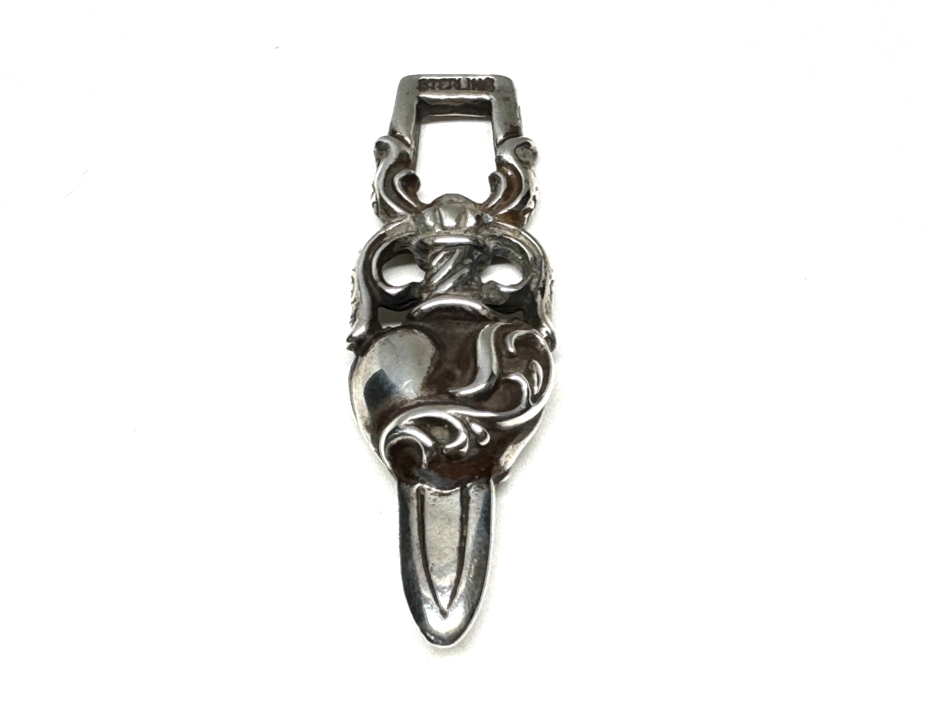 Chrome Hearts Dagger Heart Pendant "Silver"