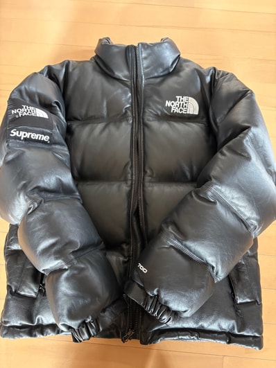Supreme x The North Face Leather Nuptse Jacket "Black"