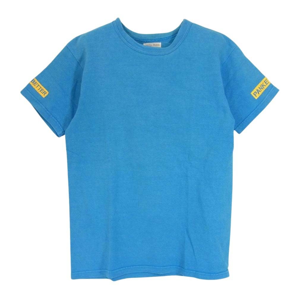 The REAL McCOY'S ザリアルマッコイズ Tシャツ PANKEY OILS プリント クルーネック 半袖 Tシャツ ブルー系 36【中古】