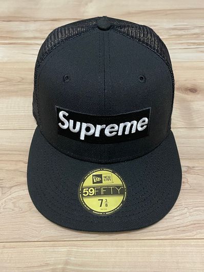 Supreme Box Logo Mesh Back New Era "Black" (22SS)