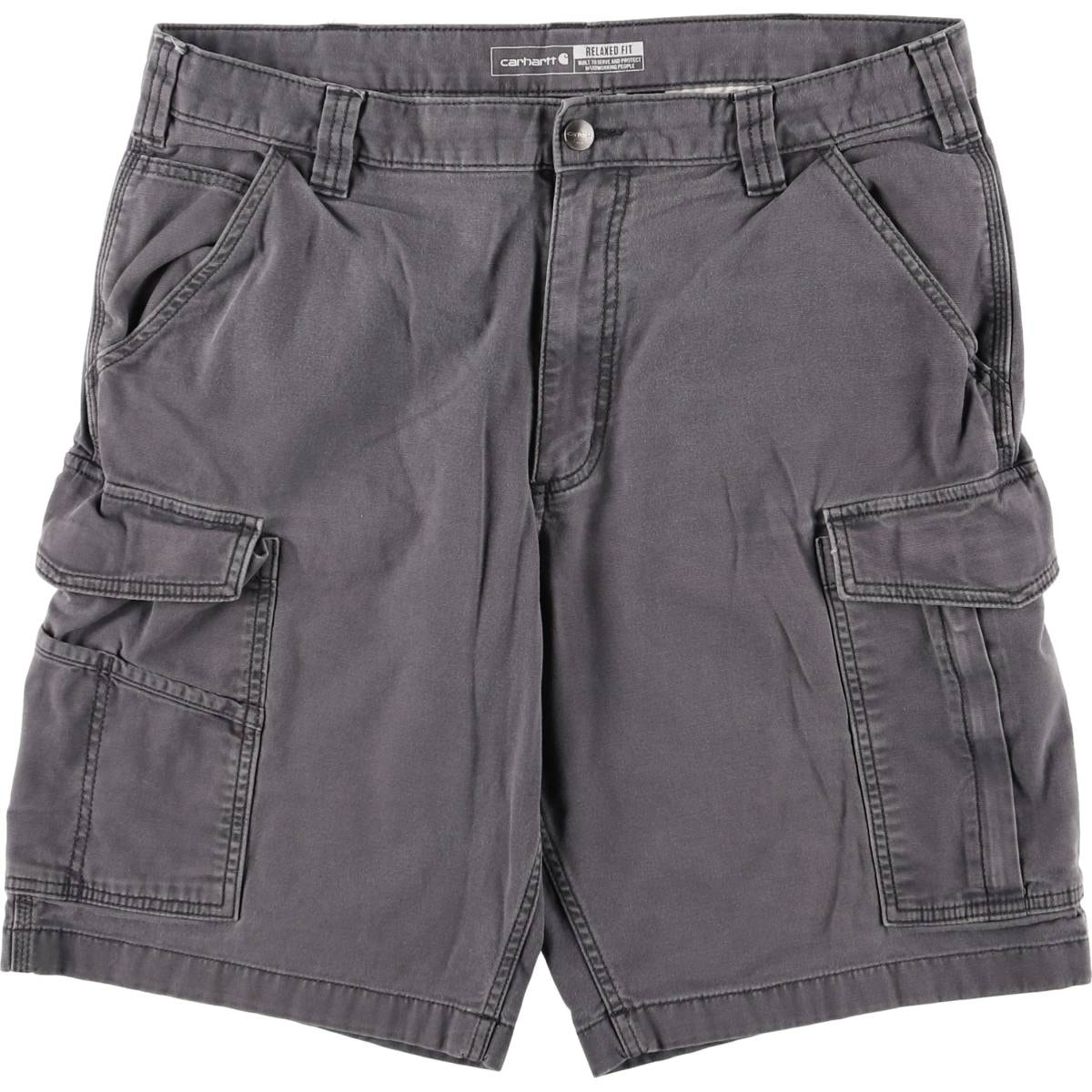 古着 カーハート Carhartt RELAXED FIT ダック カーゴショーツ ハーフパンツ メンズw36相当/eaa583937