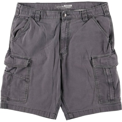 古着 カーハート Carhartt RELAXED FIT ダック カーゴショーツ ハーフパンツ メンズw36相当/eaa583937