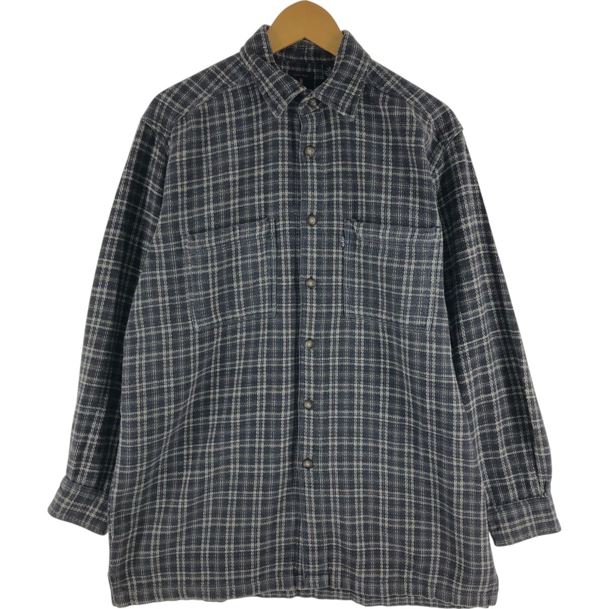 古着 リーバイス Levi's 長袖 フランネルチェックシャツ ボックスシャツ メンズM相当/eaa538261