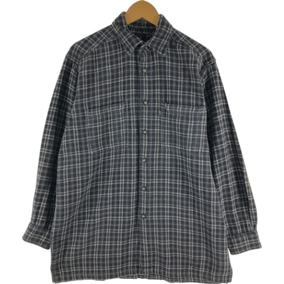 古着 リーバイス Levi's 長袖 フランネルチェックシャツ ボックスシャツ メンズM相当/eaa538261