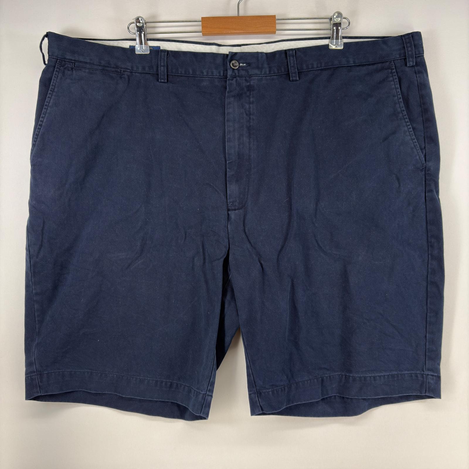 古着 ポロ・ラルフローレン POLO RALPH LAUREN ショートパンツ チノパン ワンポイント ジップ ハーフパンツ w48 ネイビー メンズ