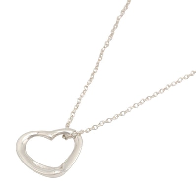 ティファニー TIFFANY&CO オープンハート ネックレス ネックレス ジュエリー シルバー925 レディース シルバー系 【中古】