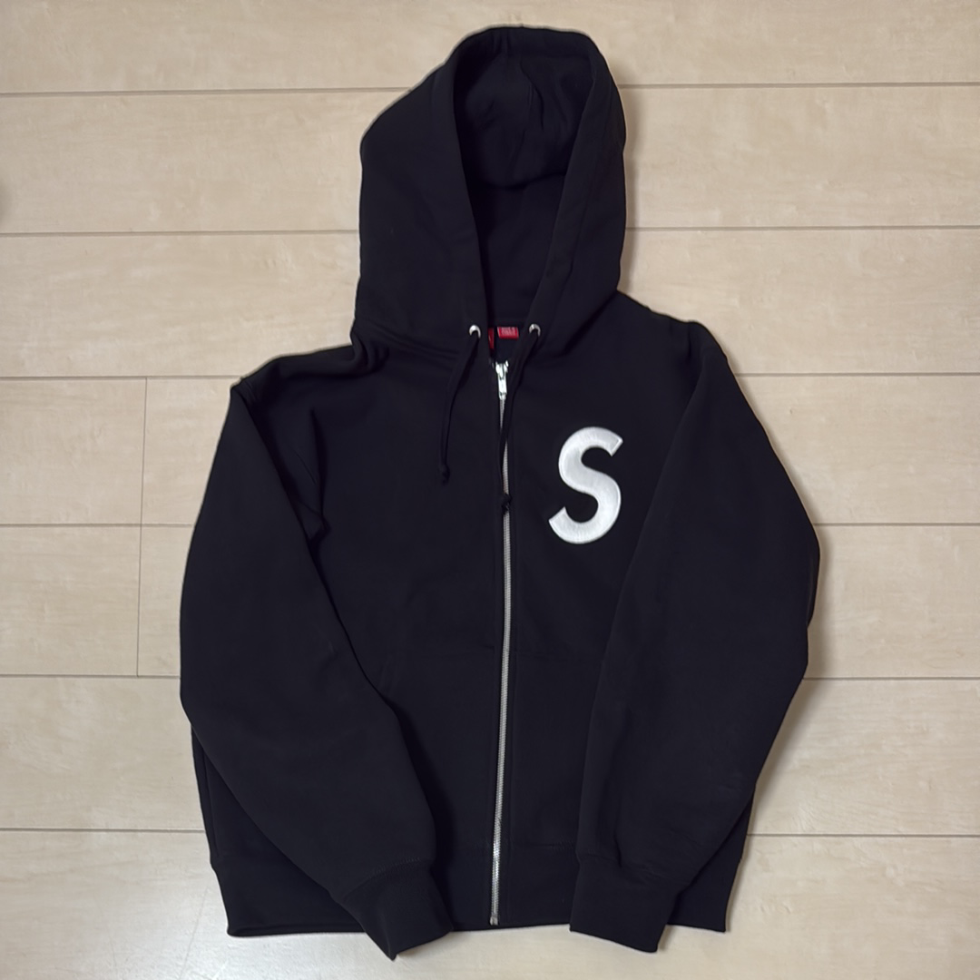 Supreme S Logo Zip Up Hooded Sweatshirt (25FW) "Black"