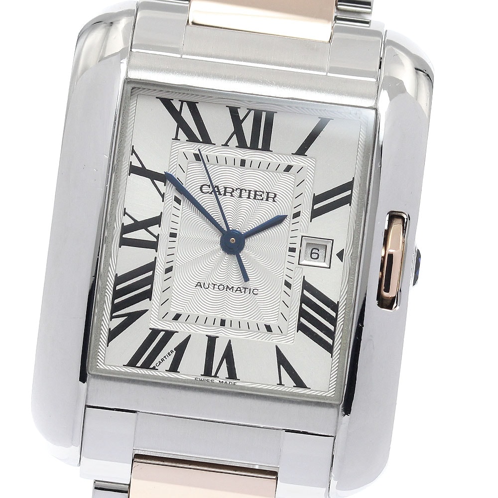 ☆良品 カルティエ タンクアングレーズLM W5310037 メンズ 【中古】