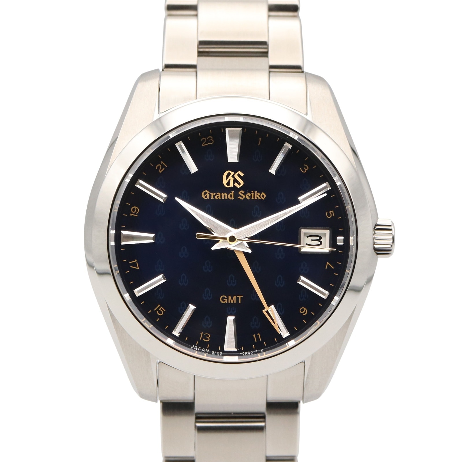 セイコー SEIKO グランドセイコー ヘリテージコレクション GMT クォーツウォッチ50周年記念 腕時計 時計 ステンレススチール メンズ ブルー系 SBGN009 【中古】