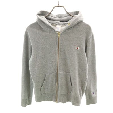 Champion チャンピオン 長袖 スウェット ジップパーカー 160 グレー