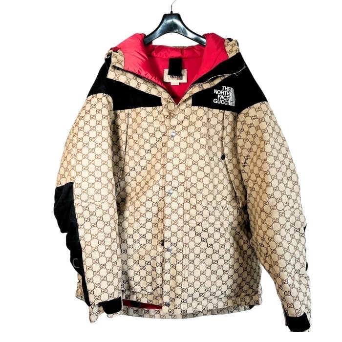 GUCCI × The North Face Down Jacket "Beige Ebony"