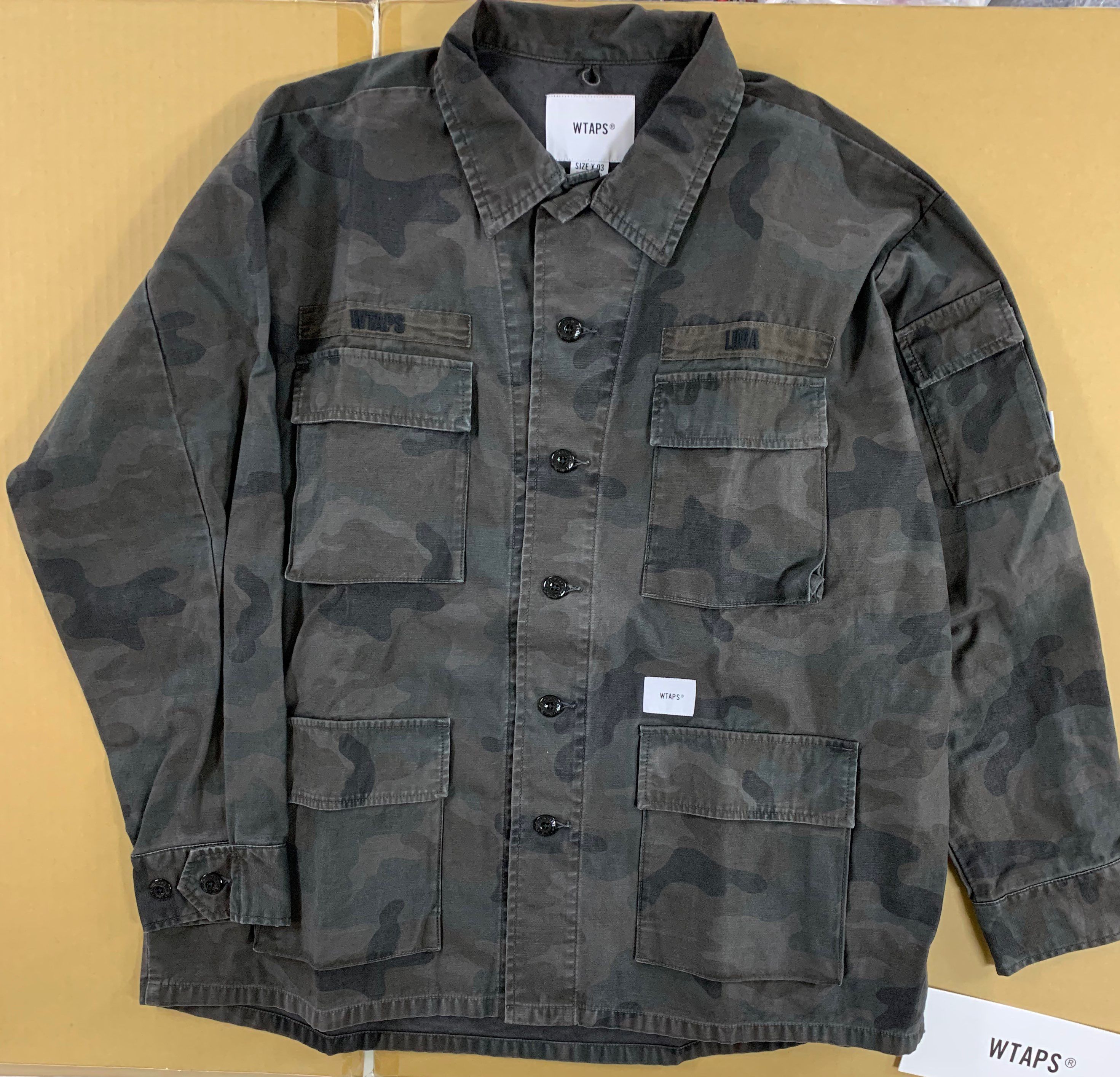 wtaps jungle ls camo ジャケット