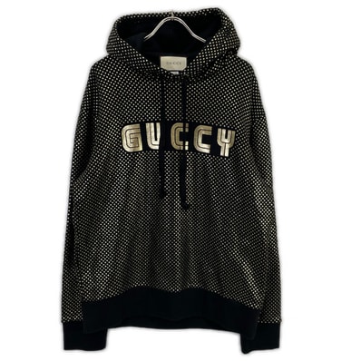 グッチ 475364 ブラック GUCCY プリント パーカ
