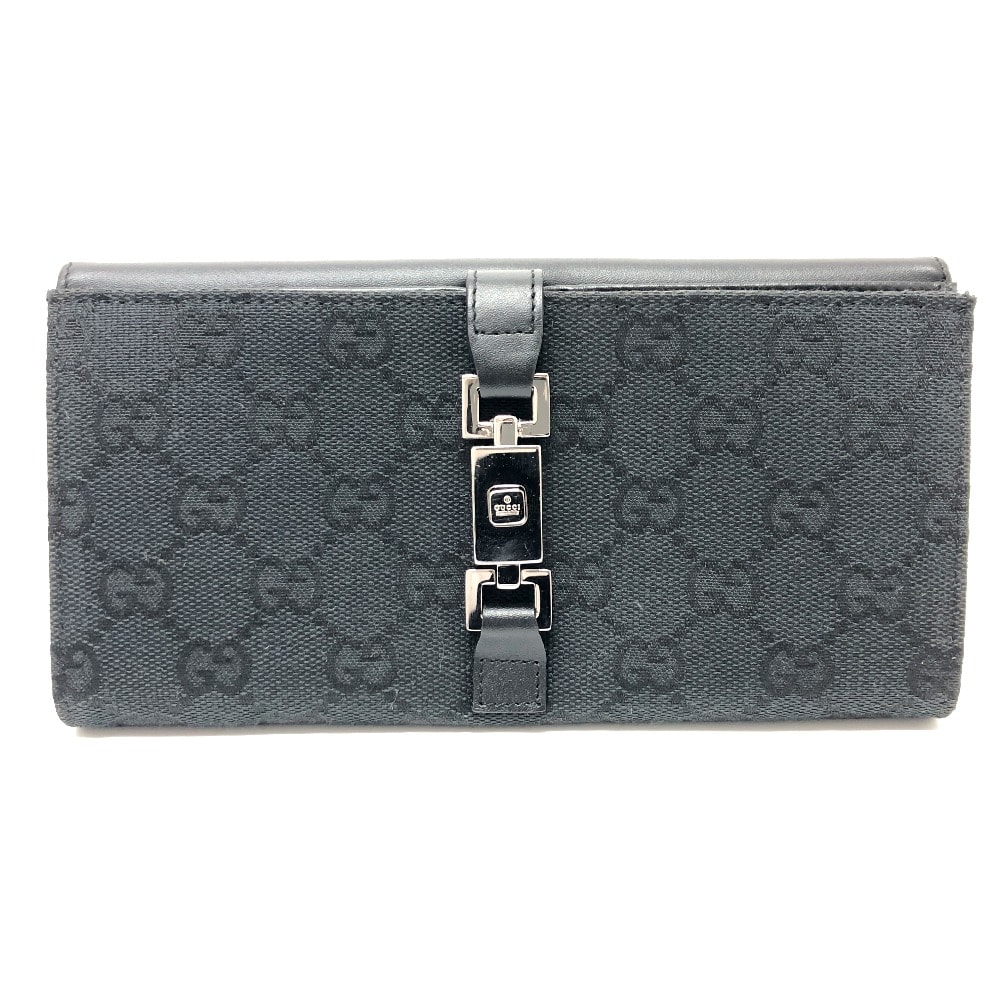 グッチ GUCCI ジャッキー 035.2184 GG 長財布 2つ折り財布 GGキャンバス ブラック