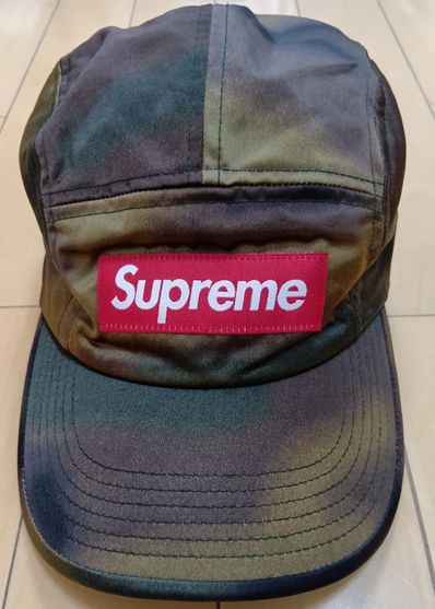 Supreme Washed Satin Camo Camp Cap "Brown"