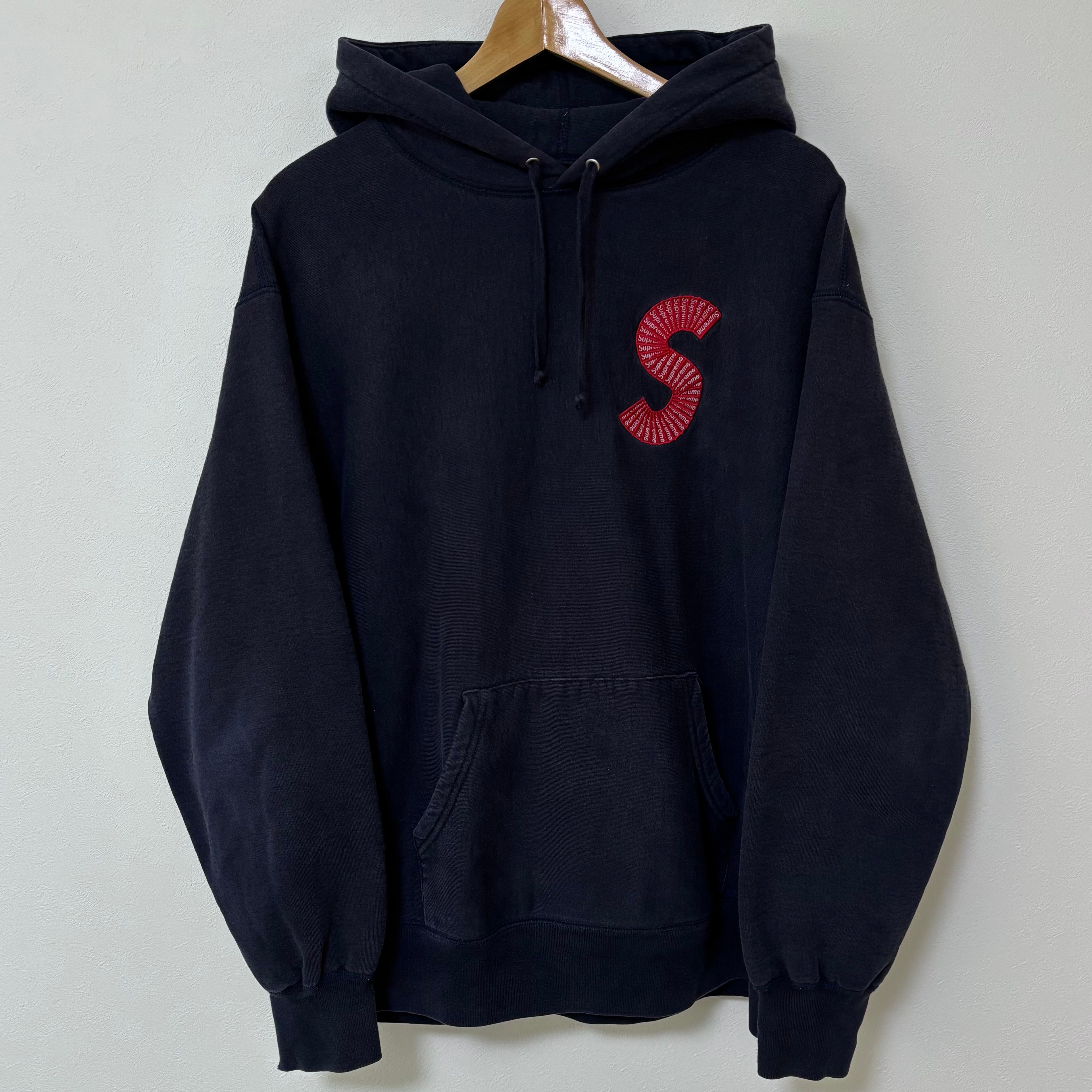 Supreme S Logo Hooded Sweatshirt "Navy" (20FW)