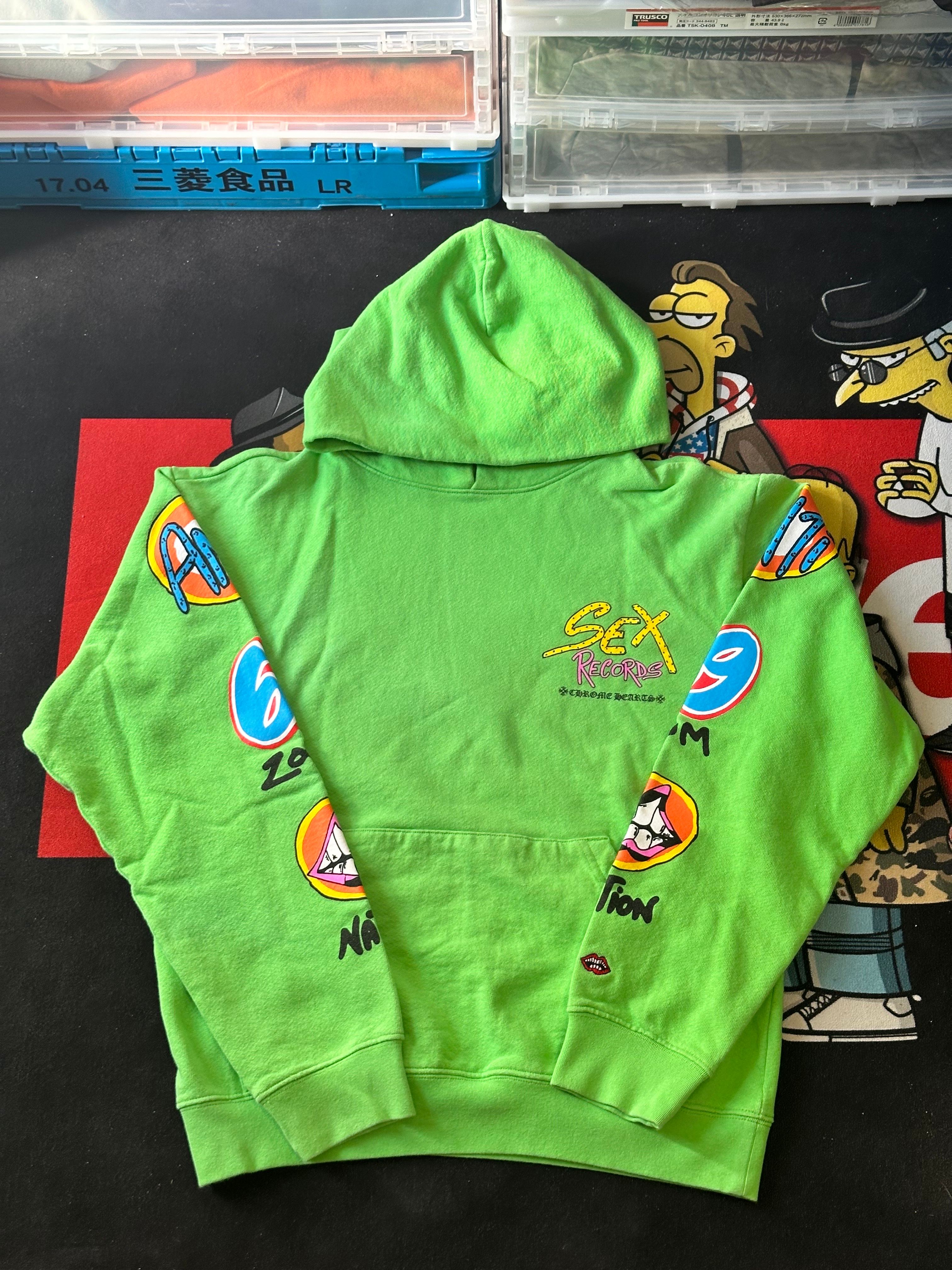 Chrome Hearts Matty Boy Sex Records Hoodie "Citrus"