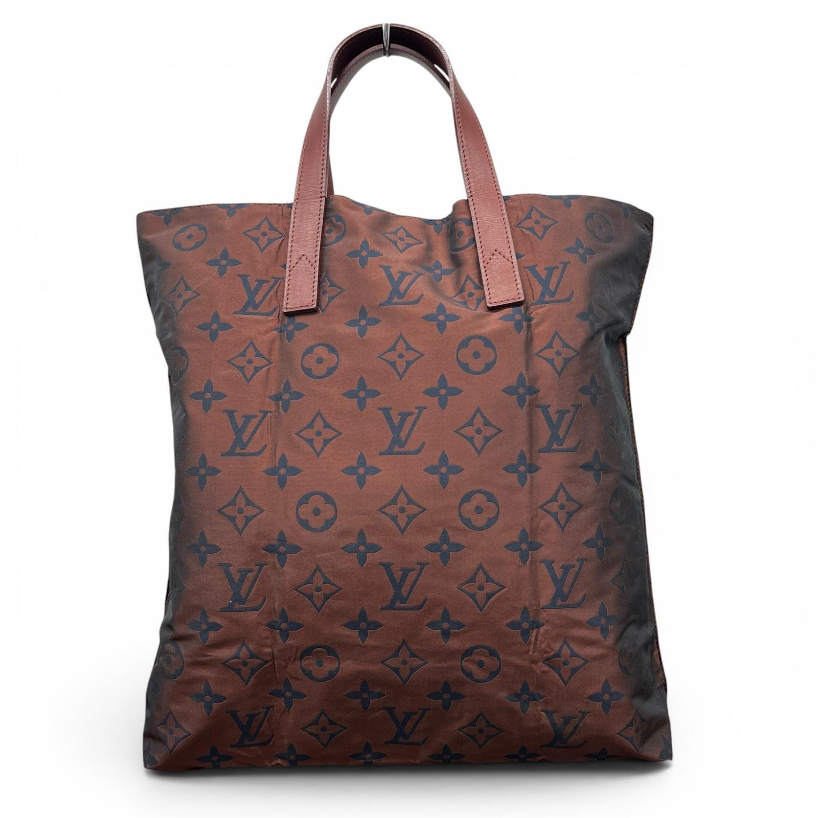 LOUIS VUITTON 希少 美品 ルイヴィトン カバ エスカパード モノグラム トートバッグ ポーチ付属 M56710 ナイロン レザー GR2069 ハンドバッグ LV ヴィトン ABランク 中古 鑑定済