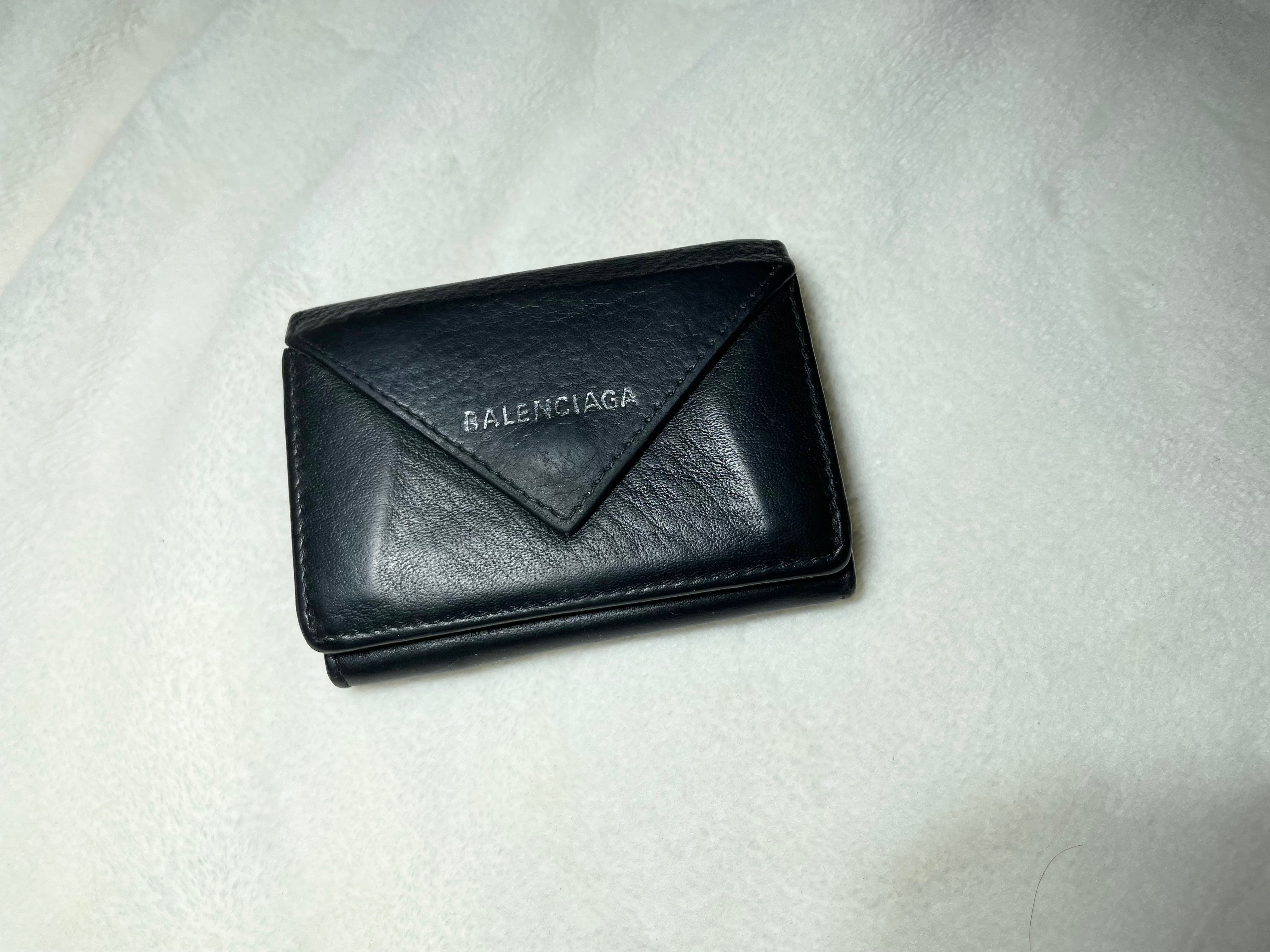 BALENCIAGA バレンシアガ ペーパーミニウォレット 三つ折り財布