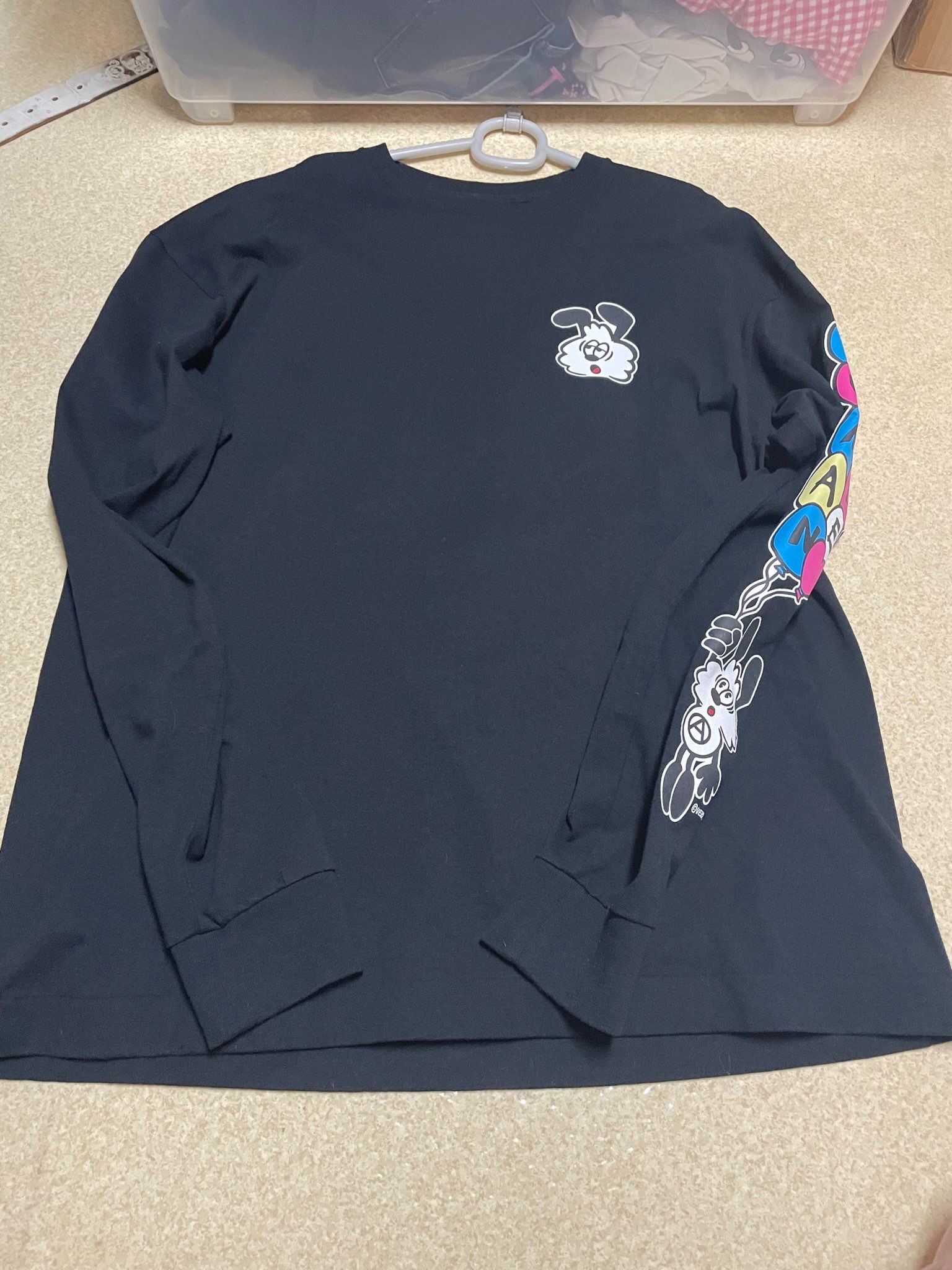 HUMAN MADE VICK LONG SLEEVE T-SHIRT "Black"